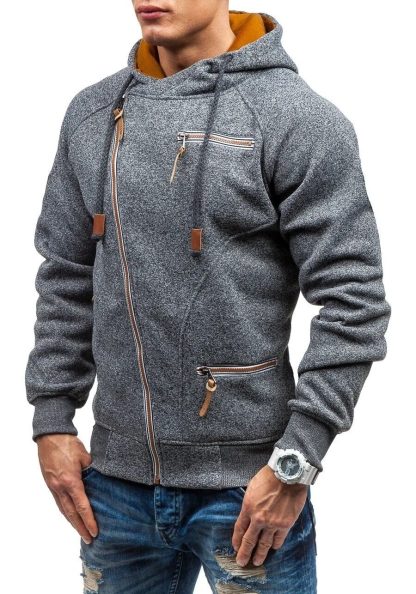 Slash Zippered Top Hoodie Style - Image 2