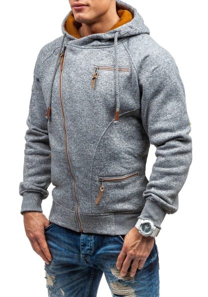 Slash Zippered Top Hoodie Style - Image 4