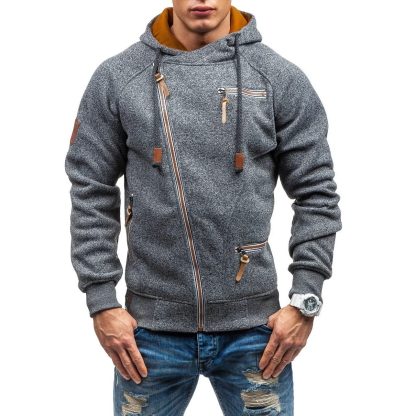 Slash Zippered Top Hoodie Style