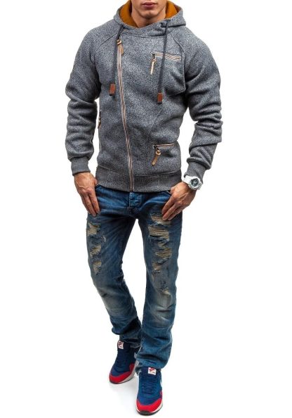 Slash Zippered Top Hoodie Style - Image 6