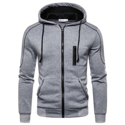 Lightweight Zipper Hoodie Jacket - Image 3