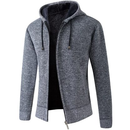 Warm Solid Hoodie for Winter - Image 3