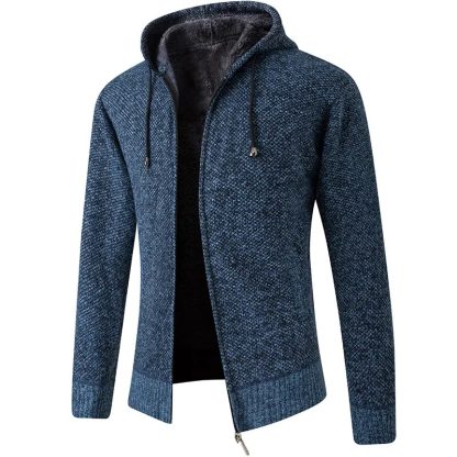 Warm Solid Hoodie for Winter - Image 5