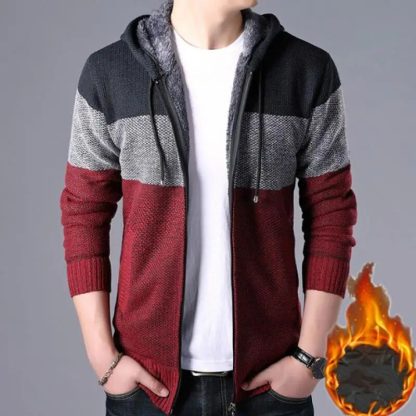 Hooded Sweater Zipper-Up - Image 5