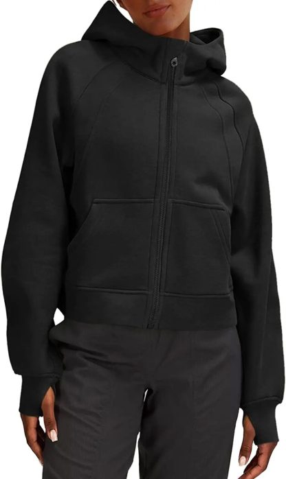 Solid Color Full Zipper Hoodie