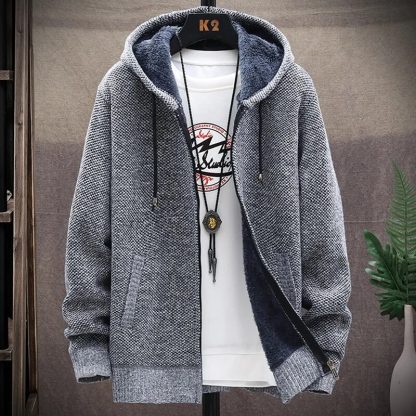 Long Thick Knitted Sweater - Image 4