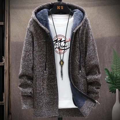 Long Thick Knitted Sweater - Image 5