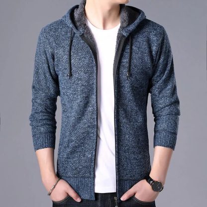 Long Thick Knitted Sweater - Image 6