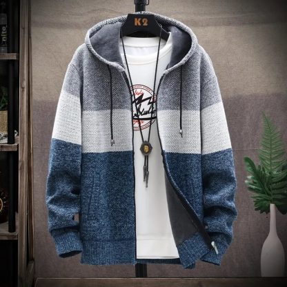 Thick Autumn Hooded Jacket - Image 5