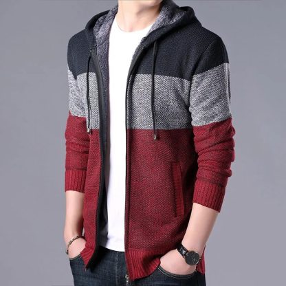 Thick Autumn Hooded Jacket - Image 6