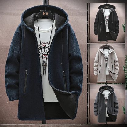 Knitted Sweater Style Hoodie - Image 5