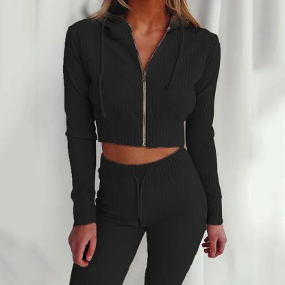 Slim Fit Hoodies and Pants Set