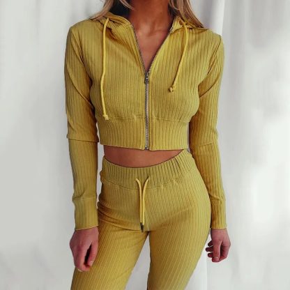Slim Fit Hoodies and Pants Set - Image 6