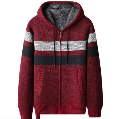 Warm Hooded Sweater Tops - Image 4