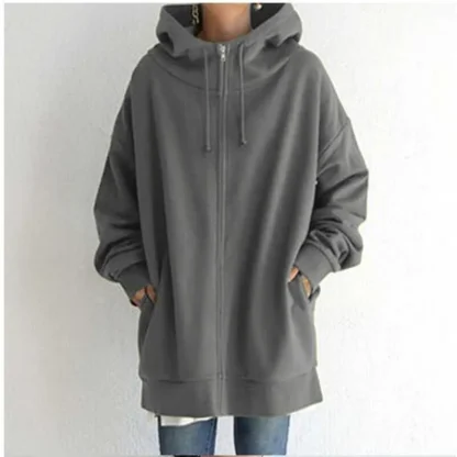Casual Long Sleeve Hoodie - Image 2