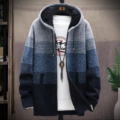 Fleece-Lined Warm Coat Hoodie - Image 2
