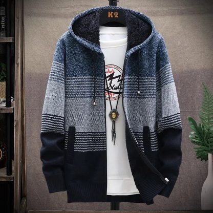 Fleece-Lined Warm Coat Hoodie - Image 4