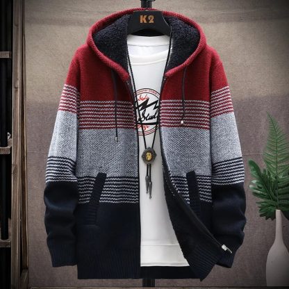 Fleece-Lined Warm Coat Hoodie