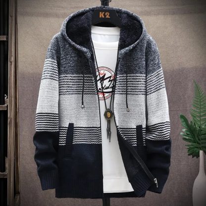 Fleece-Lined Warm Coat Hoodie - Image 6