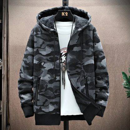 Camo-Inspired Winter Hoodie - Image 2