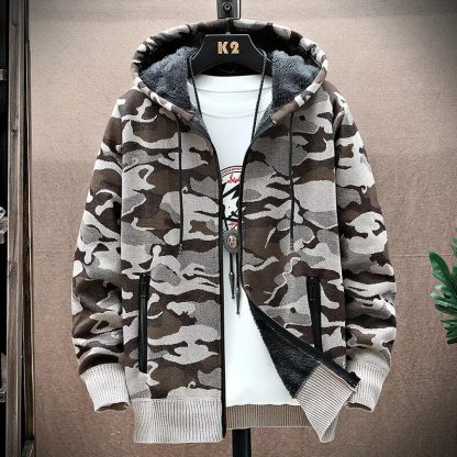 Camo-Inspired Winter Hoodie