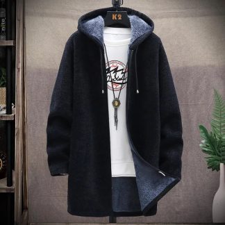 Long Knitted Hoodie