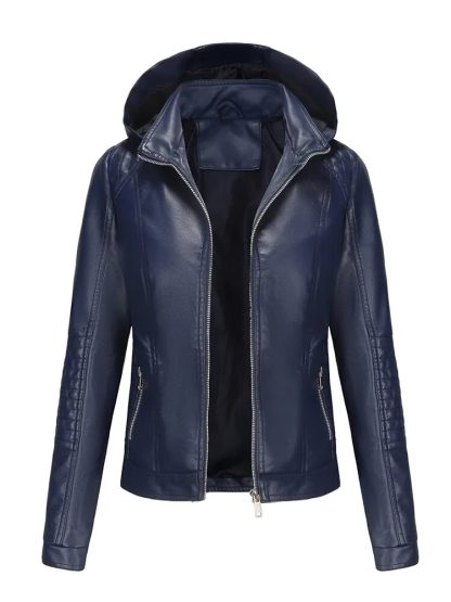 Casual Motor Biker Hoodie Jacket