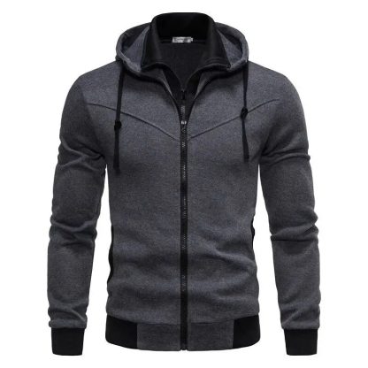 Zippered Stand-up Collar Jacket - Image 2
