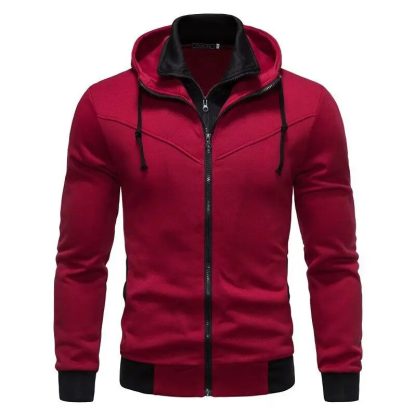 Zippered Stand-up Collar Jacket - Image 6