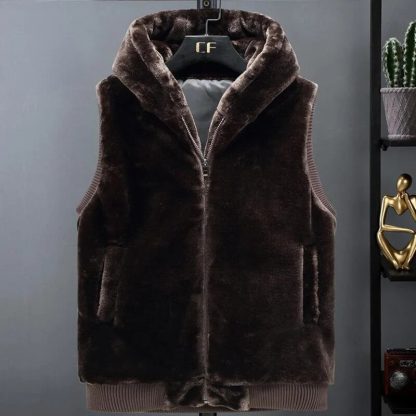 Sleeveless Hooded Jacket