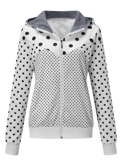 Fashionable Basic Zipper Sweatshirt Hoodie