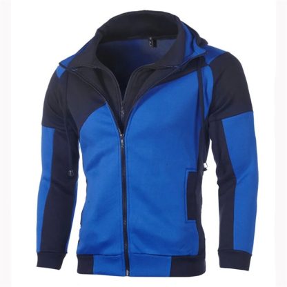 Double Zipper Slim Fit Hoodie - Image 4