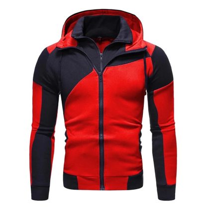 Double Zipper Slim Fit Hoodie