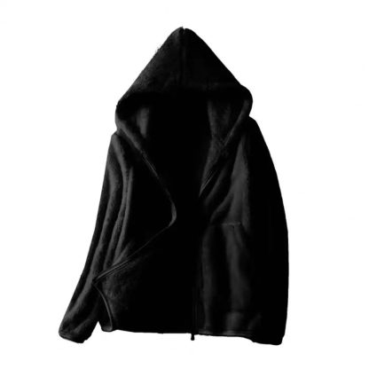 Hooded Long Sleeve Fleece Jacket