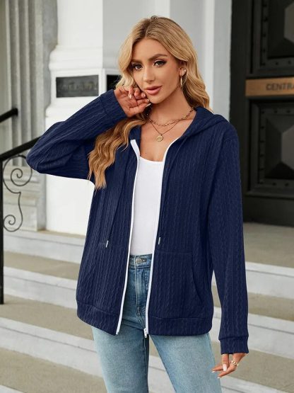 Chill Loose Zippered Hoodie - Image 5