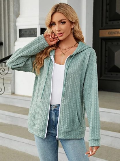 Chill Loose Zippered Hoodie