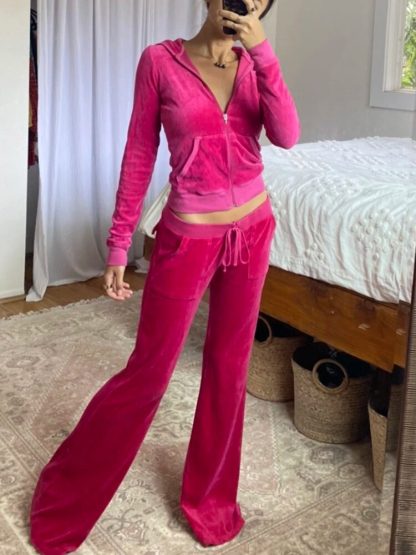 Skinny Overcoat Hoodie Top and Pants - Image 5
