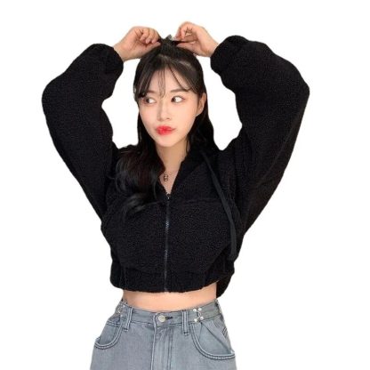 Cozy Hooded Zip-Up Hoodie Jacket