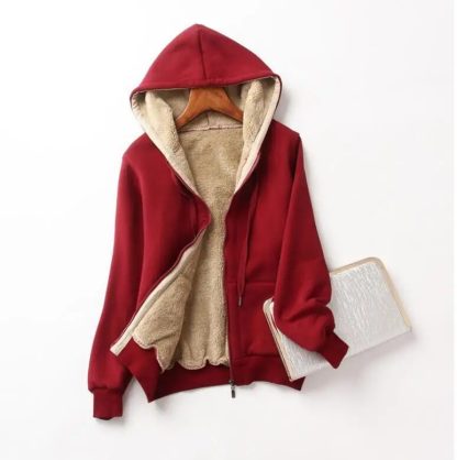Solid Long Sleeve Sweatshirts Hoodie - Image 3