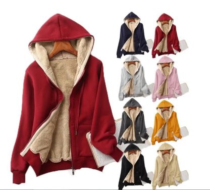 Solid Long Sleeve Sweatshirts Hoodie - Image 6