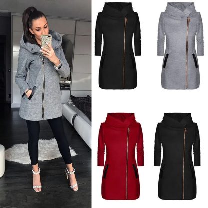 Long Sleeve Slim Hoodies - Image 3