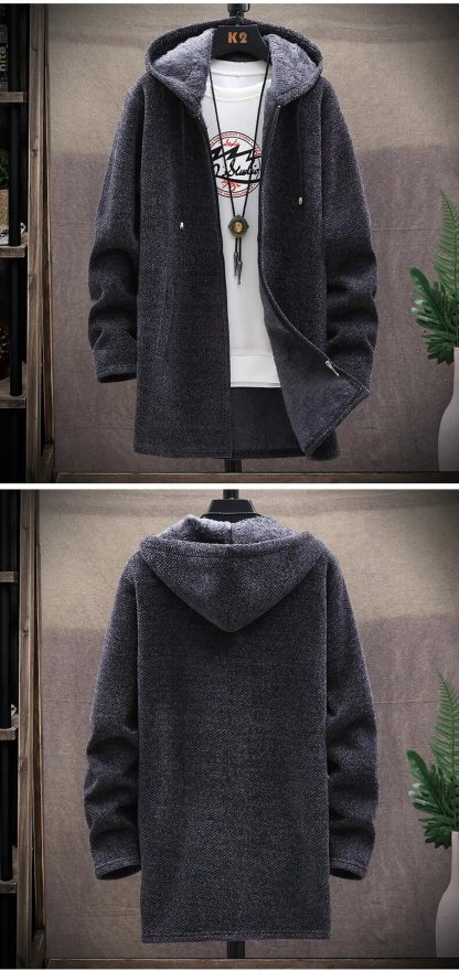 Thick Warm Winter Long Hoodie - Image 6