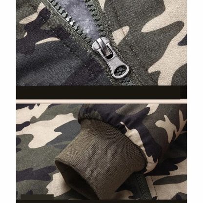 Fleece Thick Camo Sweater - Image 5