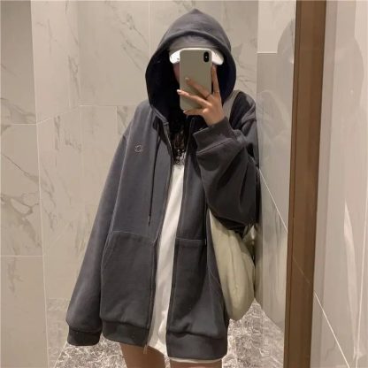 Zip-Up Oversized Hoodies - Image 3