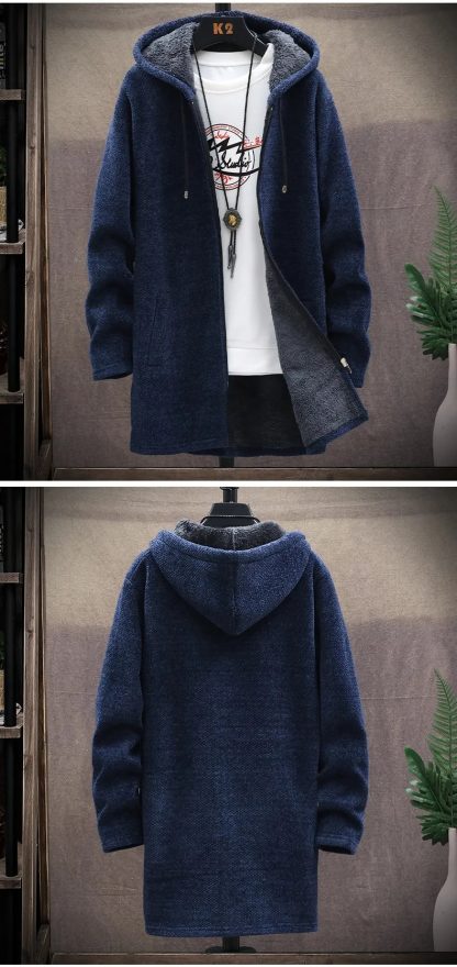 Thick Warm Winter Long Hoodie - Image 5