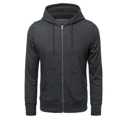 Simple Loose Zip-Up Hoodies - Image 2