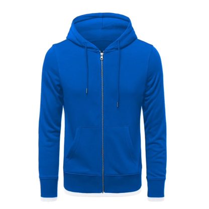 Simple Loose Zip-Up Hoodies - Image 3
