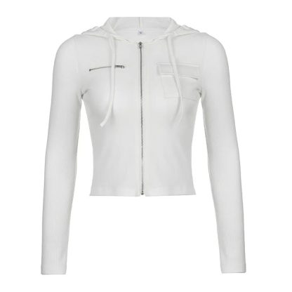 Fashion Slim Fit Zipper Hoodie - Image 6