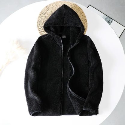 Long Sleeve Fleece Zippered Hoodie