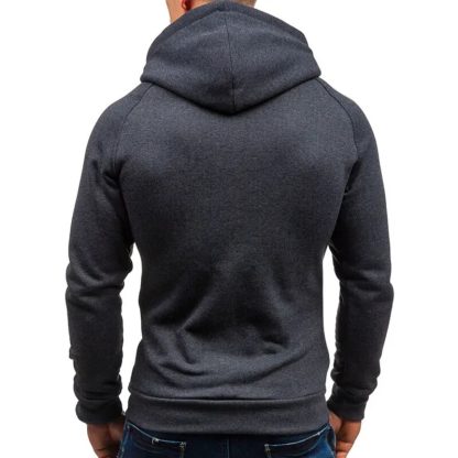Pocket Zipper Hoodie Jacket - Image 2
